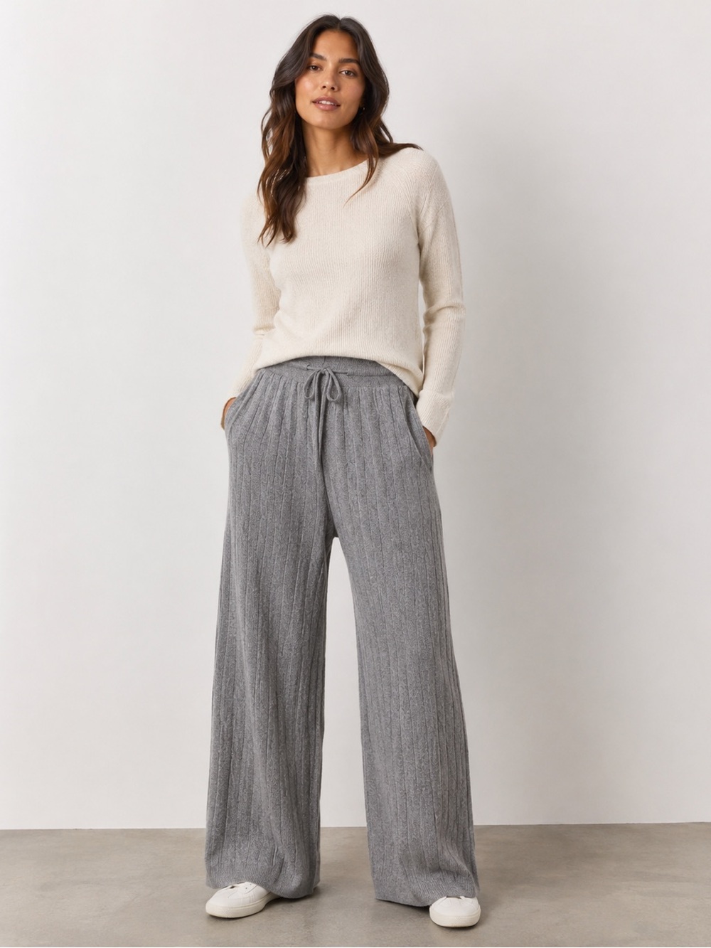 Uniqlo Ribbed  Knit Cable Pants